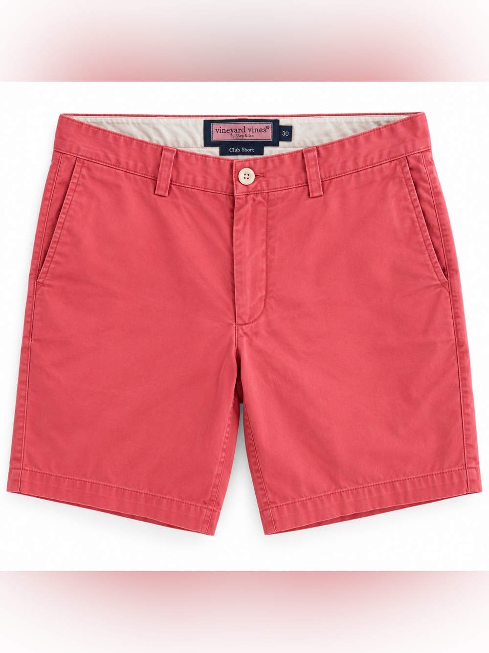 Vineyard Vines Club Shorts Women 30 Coral Pink Chino Preppy Coastal Bermuda